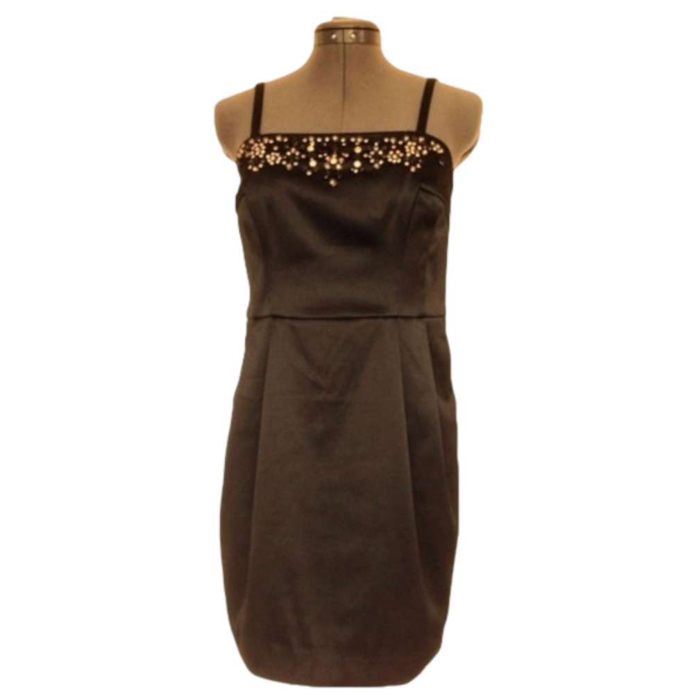 EXPRESS DESIGN STUDIO Black Satin party dress! Size 8